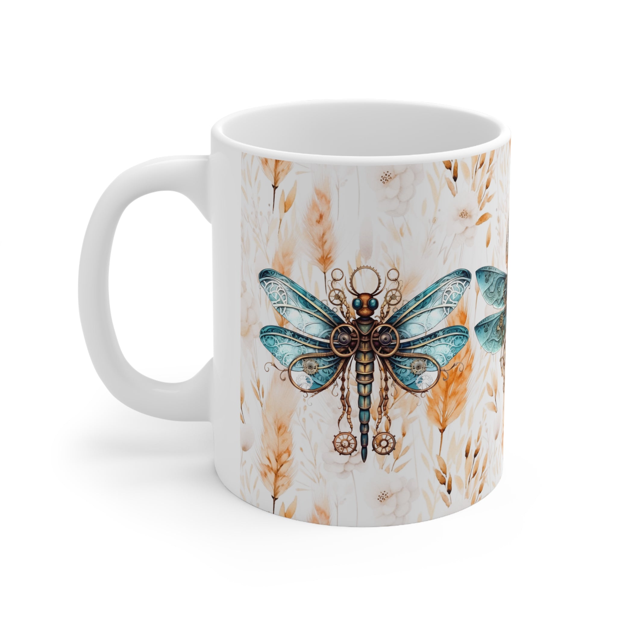 Steampunk Dragonflies Mug 11 oz