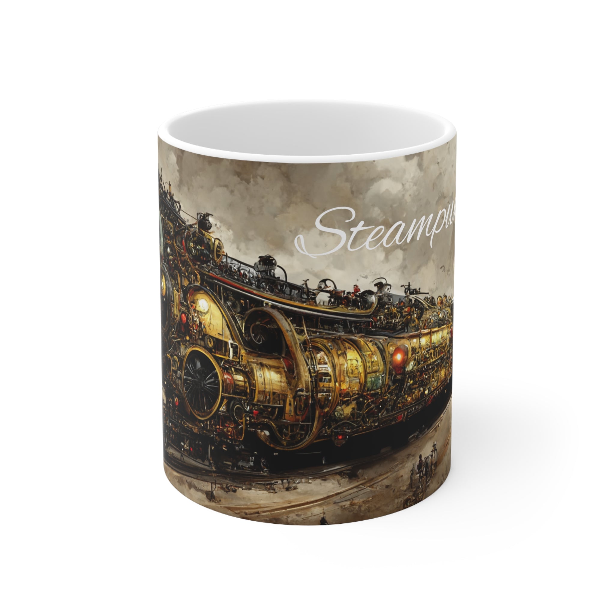 Steampunk Train Mug 11 oz