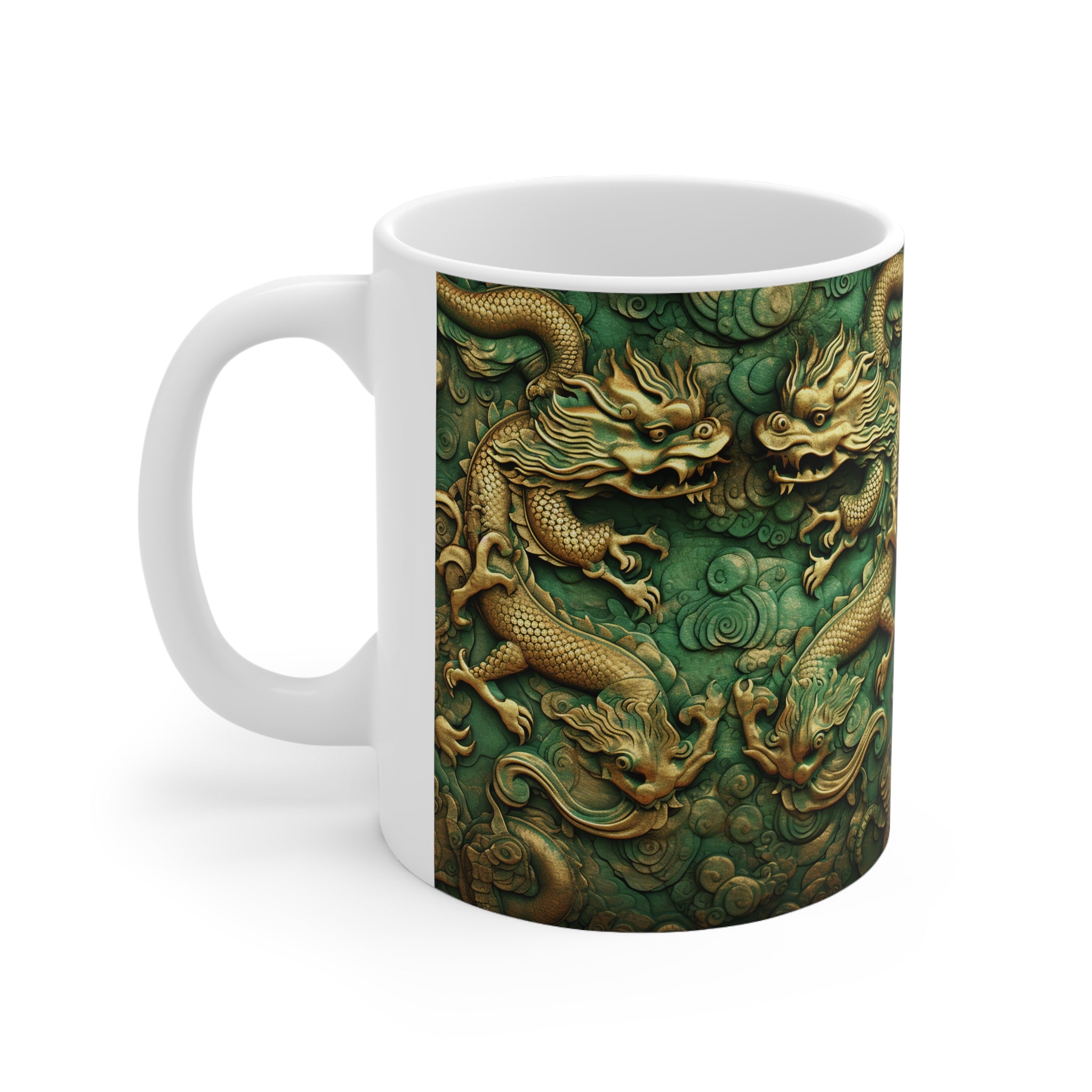 Chinese Dragons Mug 11 oz
