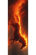 Flaming Horse Bookmark
