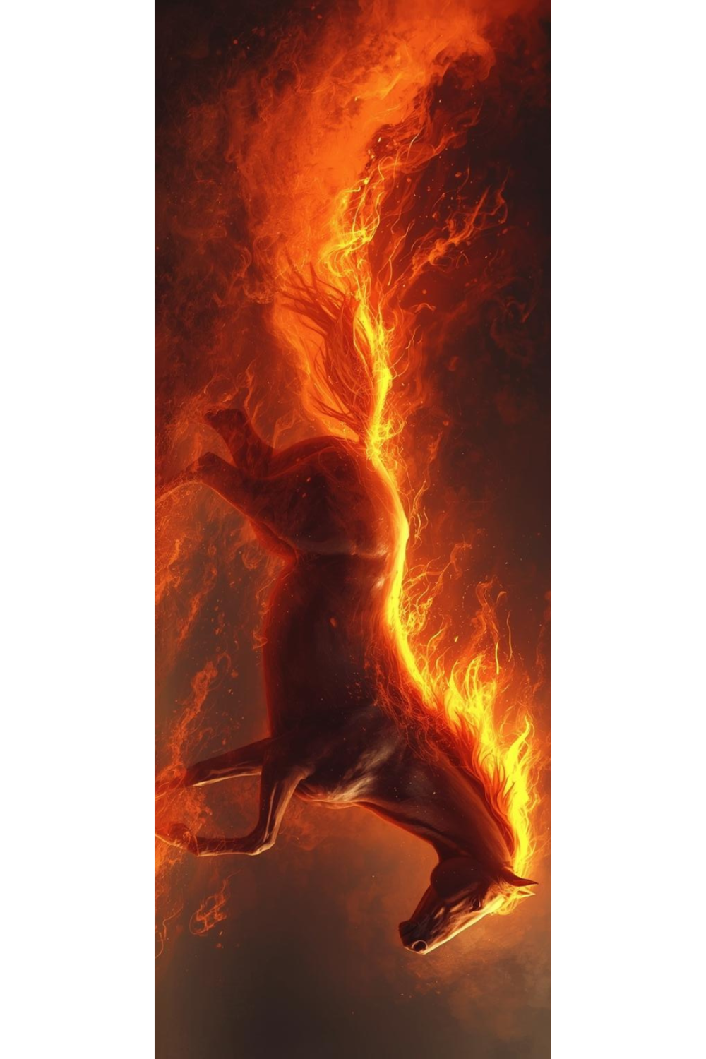 Flaming Horse Bookmark